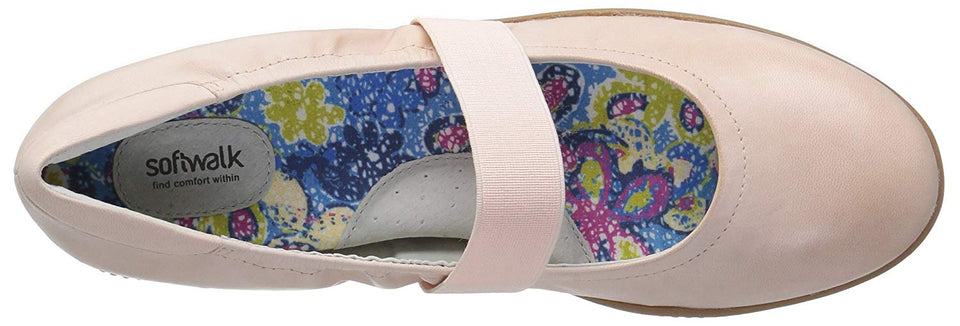 SoftWalk Mary Jane Zapatos Planos de Punto Alto para Mujer
