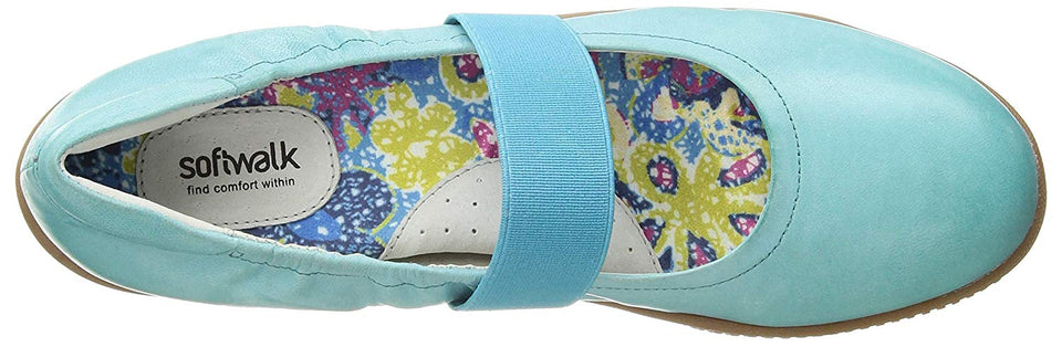 SoftWalk Mary Jane Zapatos Planos de Punto Alto para Mujer